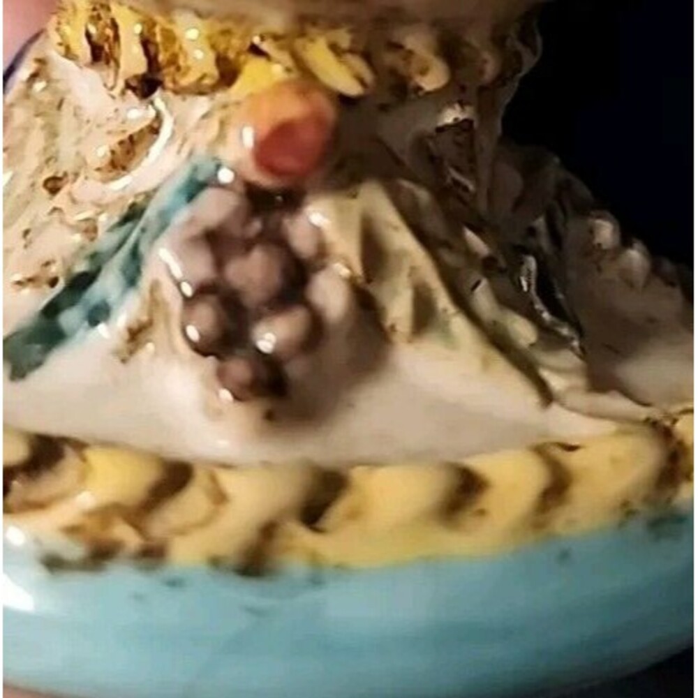 Antique Capodimonte Style Porcelain Italy Dresser Candy Nut Dish Read - Picture 5 of 13